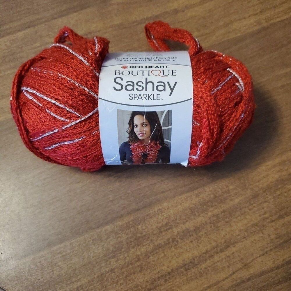 Red Heart Boutique Sashay Sparkle 1929 Red Hot Lot 236-A